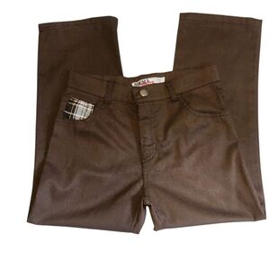 Denim & Rivets Boy's Size 7 Brown Casual Pants